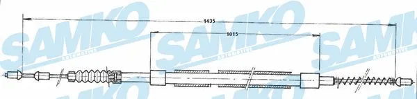 Cable Pull, parking brake (C0438B)