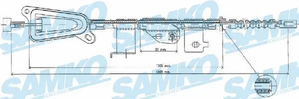 Cable Pull, parking brake (C0477B)