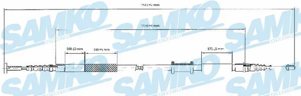 Cable Pull, parking brake (C0086B)