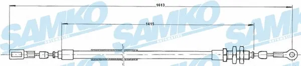 Cable Pull, parking brake (C0171B)