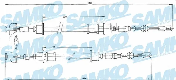 Cable Pull, parking brake (C0540B)