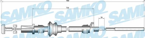 Cable Pull, clutch control (C0221C)