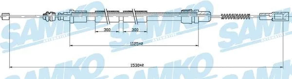 Cable Pull, parking brake (C0943B)