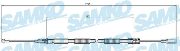 Cable Pull, parking brake (C0007B)