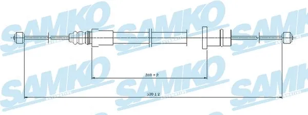 Cable Pull, parking brake (C0994B)