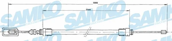 Cable Pull, parking brake (C0625B)