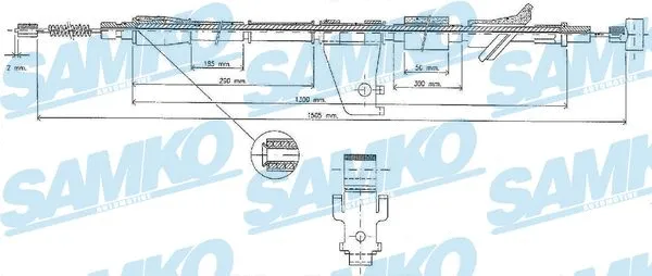 Cable Pull, parking brake (C0527B)