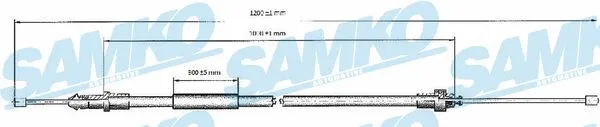 Cable Pull, parking brake (C0334B)