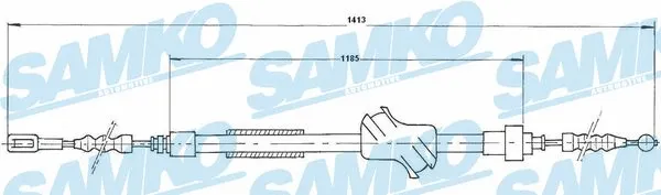 Cable Pull, parking brake (C1502B)