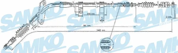 Cable Pull, parking brake (C0374B)