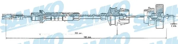 Cable Pull, clutch control (C0218C)