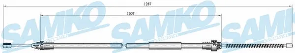 Cable Pull, parking brake (C0682B)