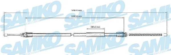 Cable Pull, parking brake (C0720B)