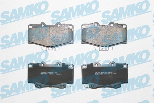 Brake Pad Set, disc brake (5SP1117)