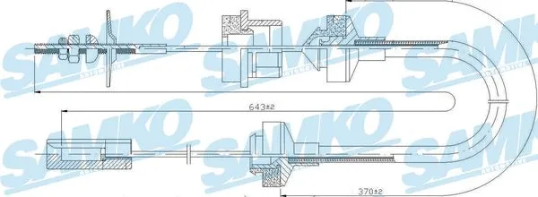 Cable Pull, clutch control (C0032C)