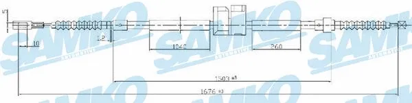 Cable Pull, parking brake (C0062B)
