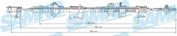 Cable Pull, clutch control (C0034C)