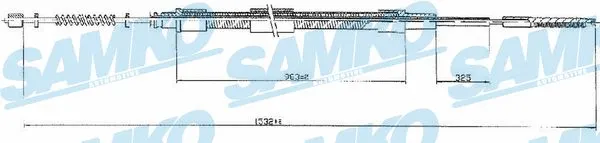 Cable Pull, parking brake (C0802B)