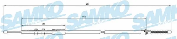 Cable Pull, parking brake (C0737B)