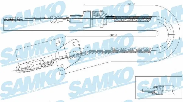 Cable Pull, clutch control (C0463C)