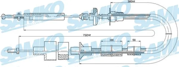 Cable Pull, clutch control (C0085C)