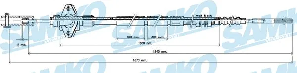 Cable Pull, clutch control (C0234C)