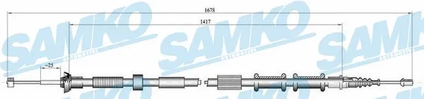 Cable Pull, parking brake (C0181B)