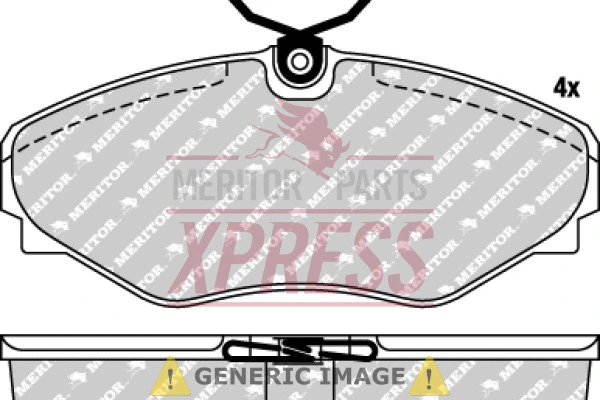 Brake Pad Set, disc brake (MDP1515)