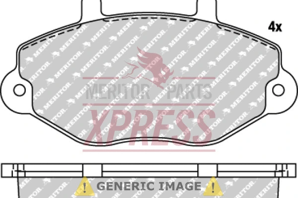Brake Pad Set, disc brake (MDP701)