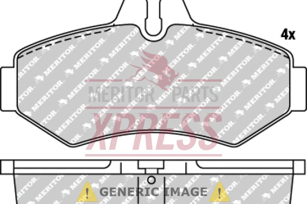 Brake Pad Set, disc brake (MDP1102)