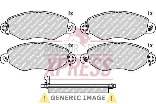 Brake Pad Set, disc brake (MDP1405)