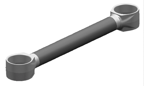 Control/Trailing Arm, wheel suspension (11414 01)