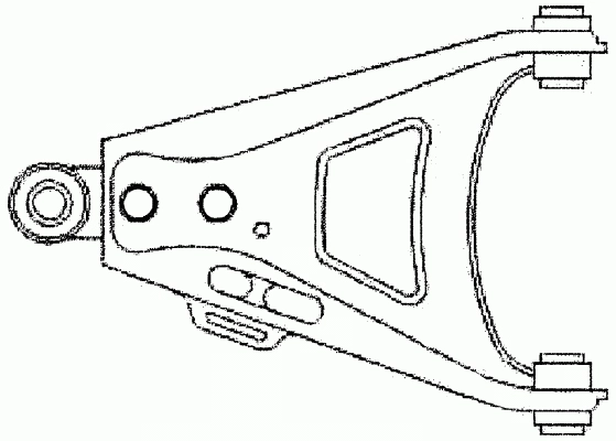 Control/Trailing Arm, wheel suspension (18138 01)