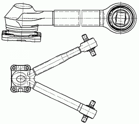 Control/Trailing Arm, wheel suspension (23079 01)