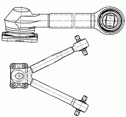 Control/Trailing Arm, wheel suspension (26062 01)