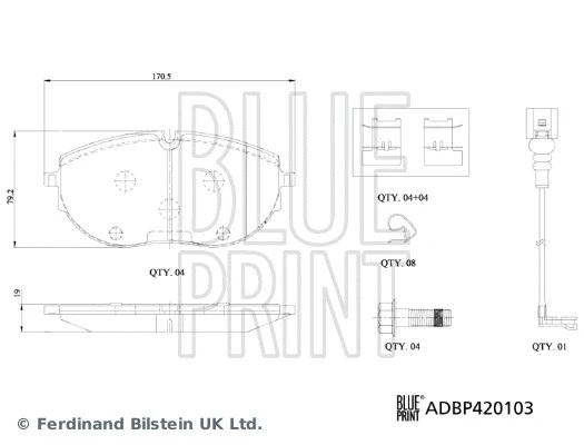 Brake Pad Set, disc brake