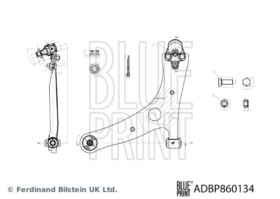 Control/Trailing Arm, wheel suspension (ADBP860134)