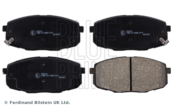 Brake Pad Set, disc brake (ADG04261)