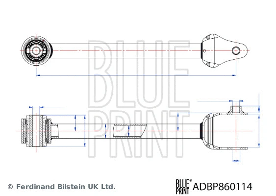 Control/Trailing Arm, wheel suspension