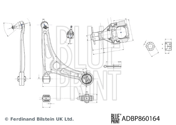 Control/Trailing Arm, wheel suspension (ADBP860164)