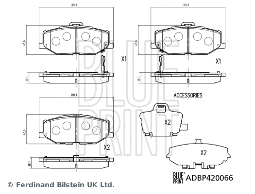 Brake Pad Set, disc brake