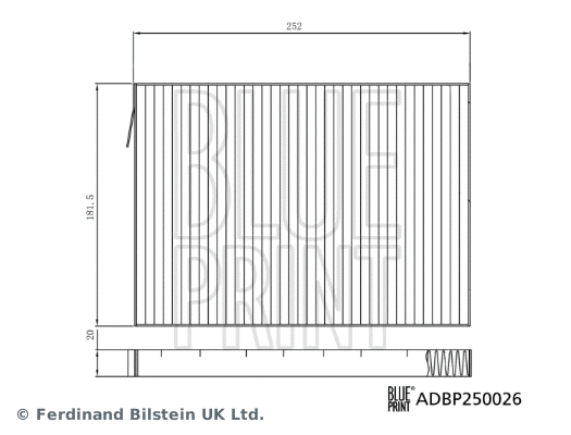 Filter, cabin air (ADBP250026)