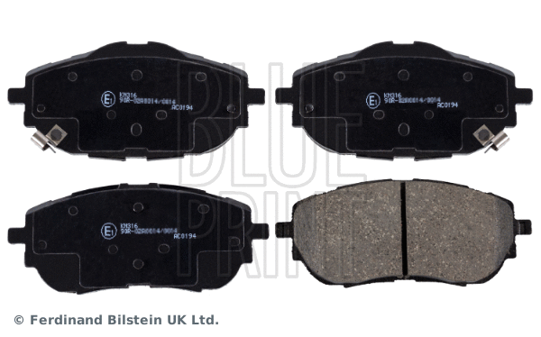 Brake Pad Set, disc brake (ADT342198)