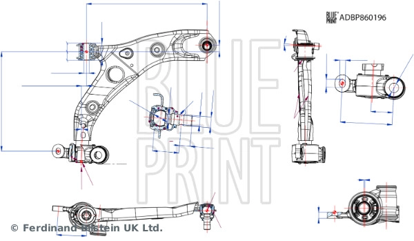 Control/Trailing Arm, wheel suspension (ADBP860196)