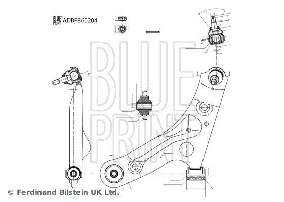 Control/Trailing Arm, wheel suspension (ADBP860204)