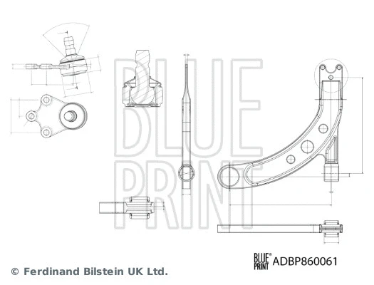 Control/Trailing Arm, wheel suspension