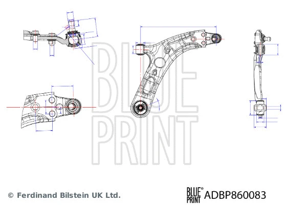 Control/Trailing Arm, wheel suspension