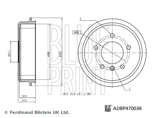 Brake Drum (ADBP470036)