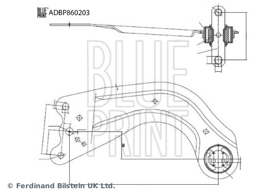 Control/Trailing Arm, wheel suspension (ADBP860203)