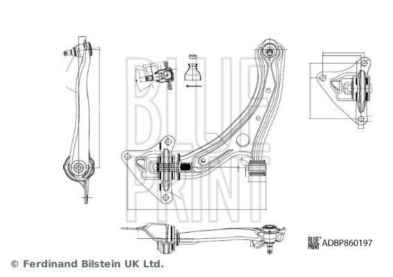 Control/Trailing Arm, wheel suspension (ADBP860197)